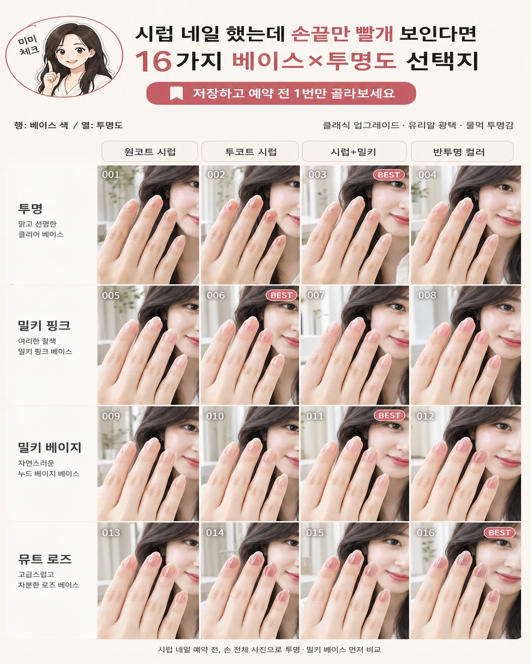 시럽 네일 손끝 붉어 보임, 결제할 때 손만 더 지저분해 보였다면 스타일요정 미미 4컷