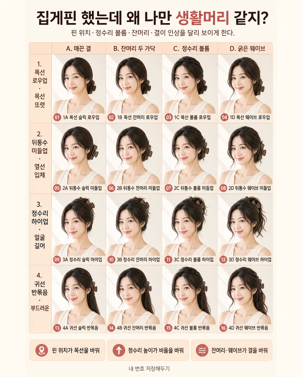 집게핀 하나 했는데 분위기 나는 여자, 진짜 따로 있어 스타일요정 미미 4컷